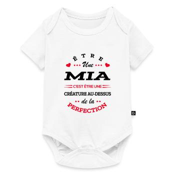 MIA PARFAITE - NOM MIA - Body à manches courtes Premium Bébé - blanc - Devant