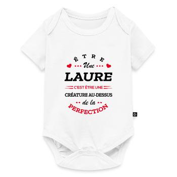 LAURE PARFAITE - NOM LAURE - Body à manches courtes Premium Bébé - blanc - Devant