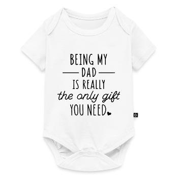 Funny Father's Day Gift - Baby Premium short-sleeve bodysuit - white - Front