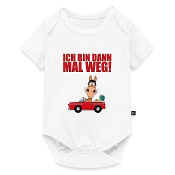 PFERD - AUTO - ICH BIN DANN MAL WEG! - Baby Premium Kurzarmbody - Weiß - Vorne