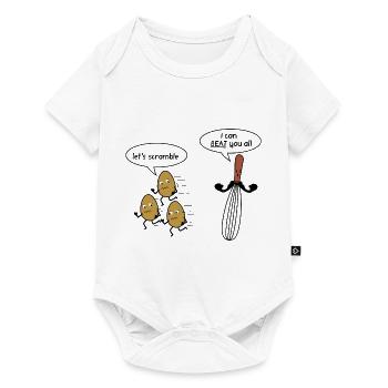 Egg joke - Baby Premium short-sleeve bodysuit - white - Front