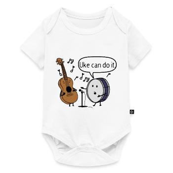 Uke can do it - Baby Premium short-sleeve bodysuit - white - Front