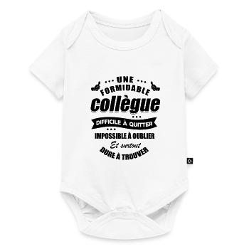 MEILLEURE COLLÈGUE IMPOSSIBLE À OUBLIER - Body à manches courtes Premium Bébé - blanc - Devant