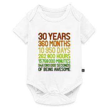 30th birthday - Baby Premium short-sleeve bodysuit - white - Front