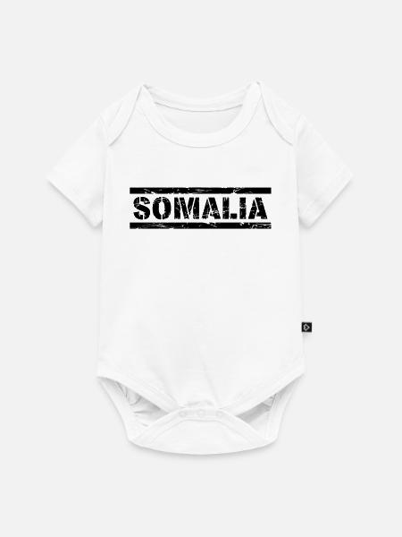 Somalia - Baby Premium Kurzarmbody - Weiß