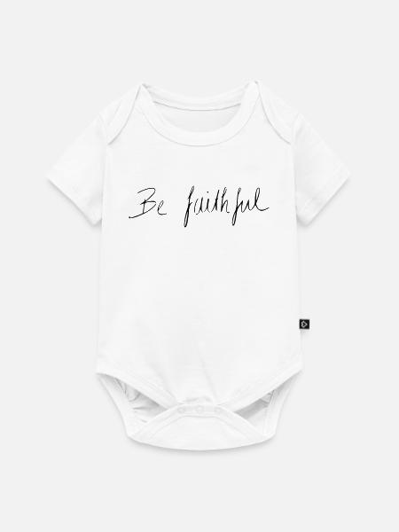 be faithful - Baby Premium Kurzarmbody - Weiß