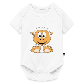 SCHAF - SHEEP - TIER - KIND - BABY - TIERISCH - Baby Premium Kurzarmbody - Weiß - Vorne