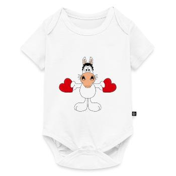 PFERD - SCHIMMEL - LIEBE - LOVE - TIER - PONY - Baby Premium Kurzarmbody - Weiß - Vorne