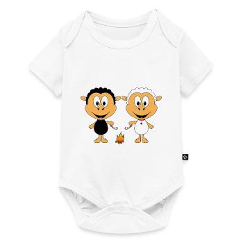SCHAFE - SHEEPS - LAGERFEUER - MARSHMALLOWS - LOVE - Baby Premium Kurzarmbody - Weiß - Vorne
