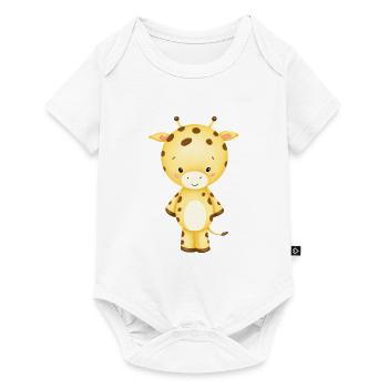 girafe mignonne - Body à manches courtes Premium Bébé - blanc - Devant