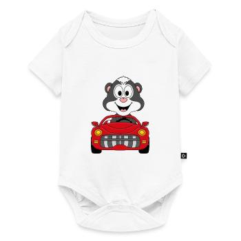 STINKTIER - AUTO - TIER - KIND - BABY - Baby Premium Kurzarmbody - Weiß - Vorne