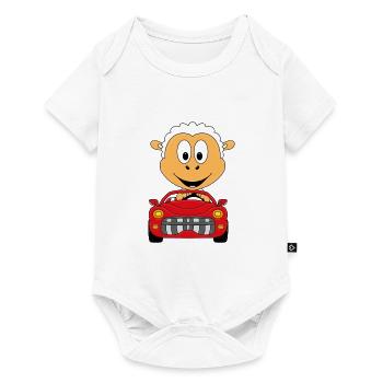 SCHAF - AUTO - OLDTIMER - AUTOMOBIL - MOTORSPORT - Baby Premium Kurzarmbody - Weiß - Vorne