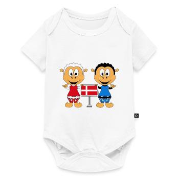 SCHAFE - DÄNEMARK - SHAKA - SURFER - KITER - LIEBE - Baby Premium Kurzarmbody - Weiß - Vorne