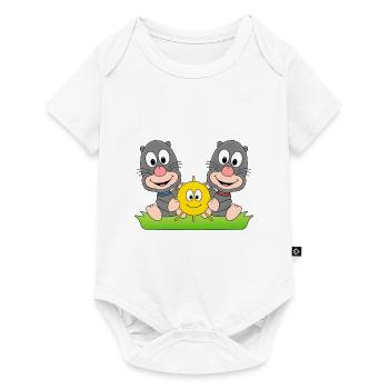 MAULWÜRFE - SOMMER - SONNE - SONNENSCHEIN - LIEBE - Baby Premium Kurzarmbody - Weiß - Vorne