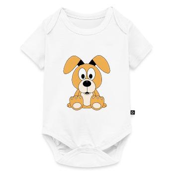 HUND - TIER - KINDER - BABY - Baby Premium Kurzarmbody - Weiß - Vorne