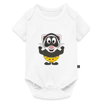 FRETTCHEN - MUSKELN - FITNESS - BODYBUILDING - Baby Premium Kurzarmbody - Weiß - Vorne