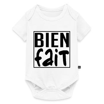 Bien fait - Body à manches courtes Premium Bébé - blanc - Devant