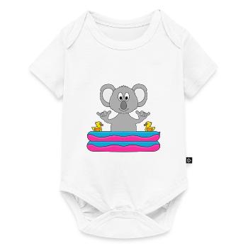KOALA - POOL - PLANSCHBECKEN - SHAKA - SOMMER - Baby Premium Kurzarmbody - Weiß - Vorne
