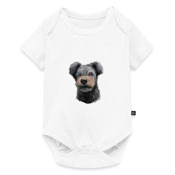 Pumi Dog Watercolor Paint Illustration - Baby Premium short-sleeve bodysuit - white - Front