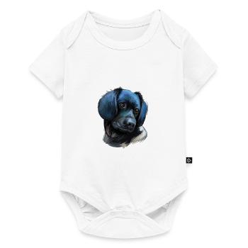 Stabyhoun Stabij Aquarelle pour chien Illustration - Body à manches courtes Premium Bébé - blanc - Devant