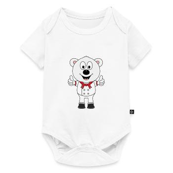 EISBÄR - KOCH - BÄCKER - BERUF - TIER - JOB - Baby Premium Kurzarmbody - Weiß - Vorne