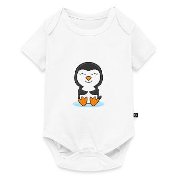 PINGUIN - TIER - KIND - BABY - TIERISCH - Baby Premium Kurzarmbody - Weiß - Vorne