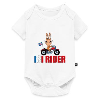 ISI RIDER - PONY - PFERD - ISLANDPFERD - ISLAND - Baby Premium Kurzarmbody - Weiß - Vorne