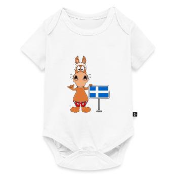 SHETLANDPONY - SHETLANDINSELN - SHETLAND - PFERD - Baby Premium Kurzarmbody - Weiß - Vorne