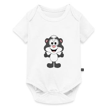 STINKTIER - TIER - TIERISCH - GUT - SUPER - KINDER - Baby Premium Kurzarmbody - Weiß - Vorne