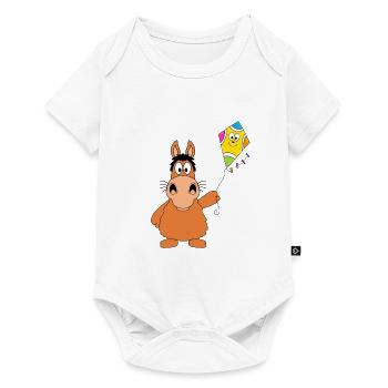 DRACHEN - PONY - PFERD - DRACHENSTEIGEN - KITE - Baby Premium Kurzarmbody - Weiß - Vorne