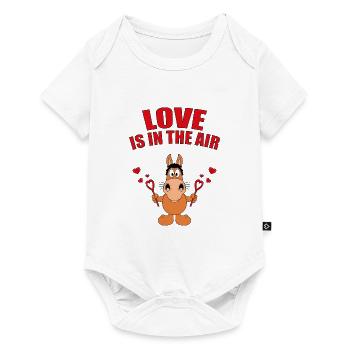 LOVE IS IN THE AIR - SEIFENBLASEN - PFER - PONY - Baby Premium Kurzarmbody - Weiß - Vorne