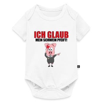 ICH GLAUB MEIN SCHWEIN PFEIFT! - SCHIEDSRICHTER - Baby Premium Kurzarmbody - Weiß - Vorne