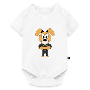 HUND - WACHHUND - SECURITY - TÜRSTEHER - TIERISCH - Baby Premium Kurzarmbody - Weiß - Vorne