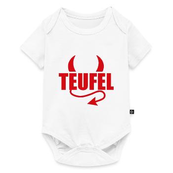 TEUFEL - HÖLLE - TEUFLISCH - TEUFELCHEN - Baby Premium Kurzarmbody - Weiß - Vorne