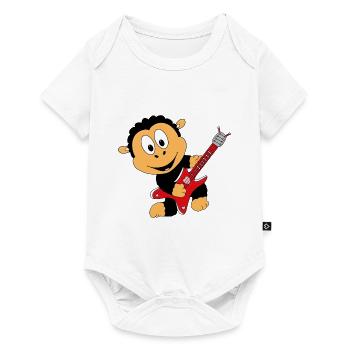SCHAF - GITARRE - MUSIKER - MUSIK - LIEBE - TIER - Baby Premium Kurzarmbody - Weiß - Vorne