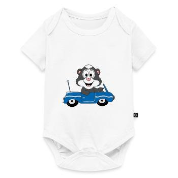 STINKTIER - AUTO - TIER - KIND - BABY - Baby Premium Kurzarmbody - Weiß - Vorne