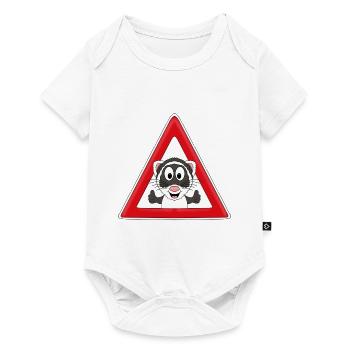 ACHTUNG FRETTCHEN - TIER - TIERISCH - KIND - BABY - Baby Premium Kurzarmbody - Weiß - Vorne