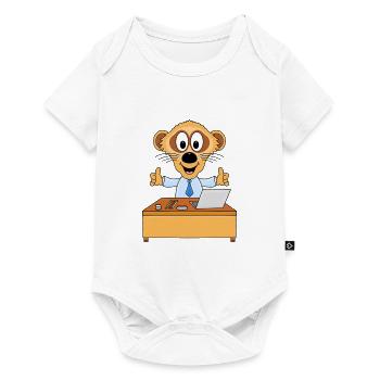 ERDMÄNNCHEN - ARBEIT - JOB - BERUF - MITARBEITER - Baby Premium Kurzarmbody - Weiß - Vorne