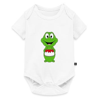 FROSCH - GEBURTSTAG - TIER - TIERISCH - Baby Premium Kurzarmbody - Weiß - Vorne