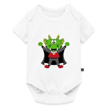 HALLOWEEN - DRACHE - VAMPIR - DRACULA - BABY - Baby Premium Kurzarmbody - Weiß - Vorne