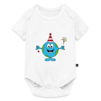ERDE - WUNDERKERZEN - NEUJAHR - SILVESTER - BABY - Baby Premium Kurzarmbody - Weiß - Vorne