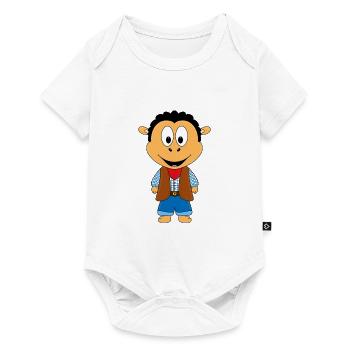 SCHAF - COWBOY - FARMER - BAUER - TIER - Baby Premium Kurzarmbody - Weiß - Vorne