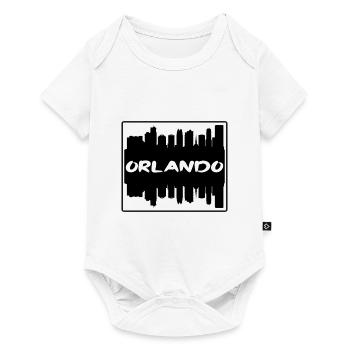 Orlando Floride Usa Skyline Silhouette Voyage Souv - Body à manches courtes Premium Bébé - blanc - Devant