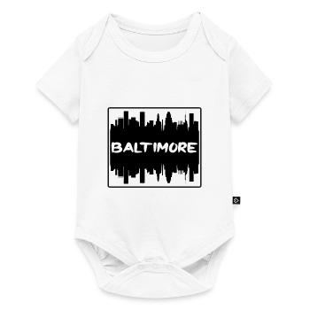 Baltimore Maryland Usa Skyline Silhouette Travel S - Baby Premium short-sleeve bodysuit - white - Front