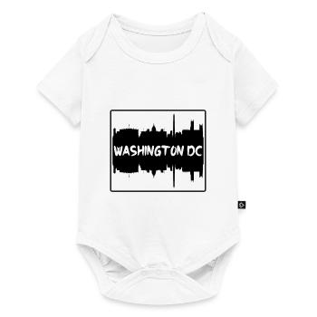 Washington Dc Washington Usa Skyline Silhouette Tr - Body à manches courtes Premium Bébé - blanc - Devant