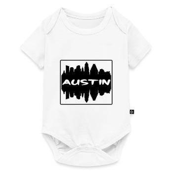 Austin Texas Usa Skyline Silhouette Reisesouveni - Baby Premium Kurzarmbody - Weiß - Vorne