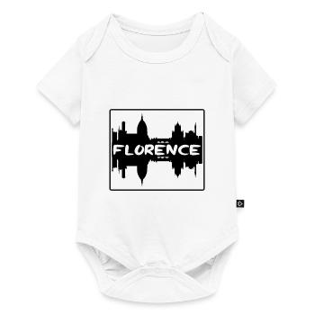 Florenz Italien Skyline Silhouette Reisesouvenir - Baby Premium Kurzarmbody - Weiß - Vorne