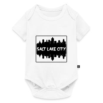 Salt Lake City Utah Usa Skyline Silhouette Travel - Baby Premium short-sleeve bodysuit - white - Front