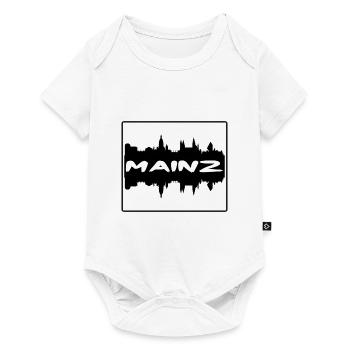 Mainz Germany Skyline Silhouette Travel Souvenir - Baby Premium short-sleeve bodysuit - white - Front