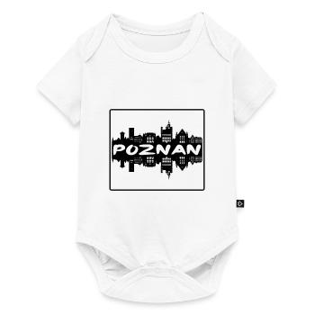 Poznan Poland Skyline Silhouette Travel Souvenir - Baby Premium short-sleeve bodysuit - white - Front